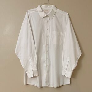 Roundtree & Yorke Gold Label Crisp White Dress Shirt